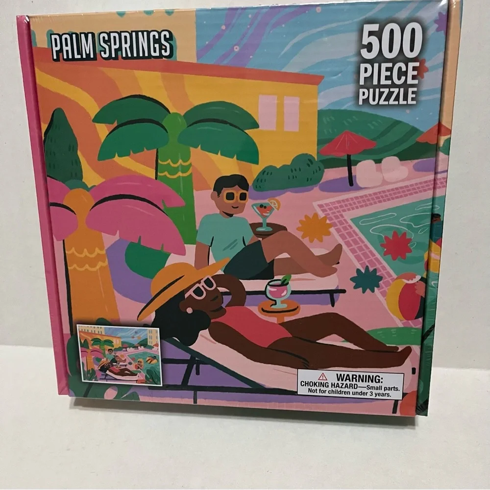 Kodak 1000 Piece Car Wash Saturday and de bored 500 Piece Palm Springs‎ Puzzles